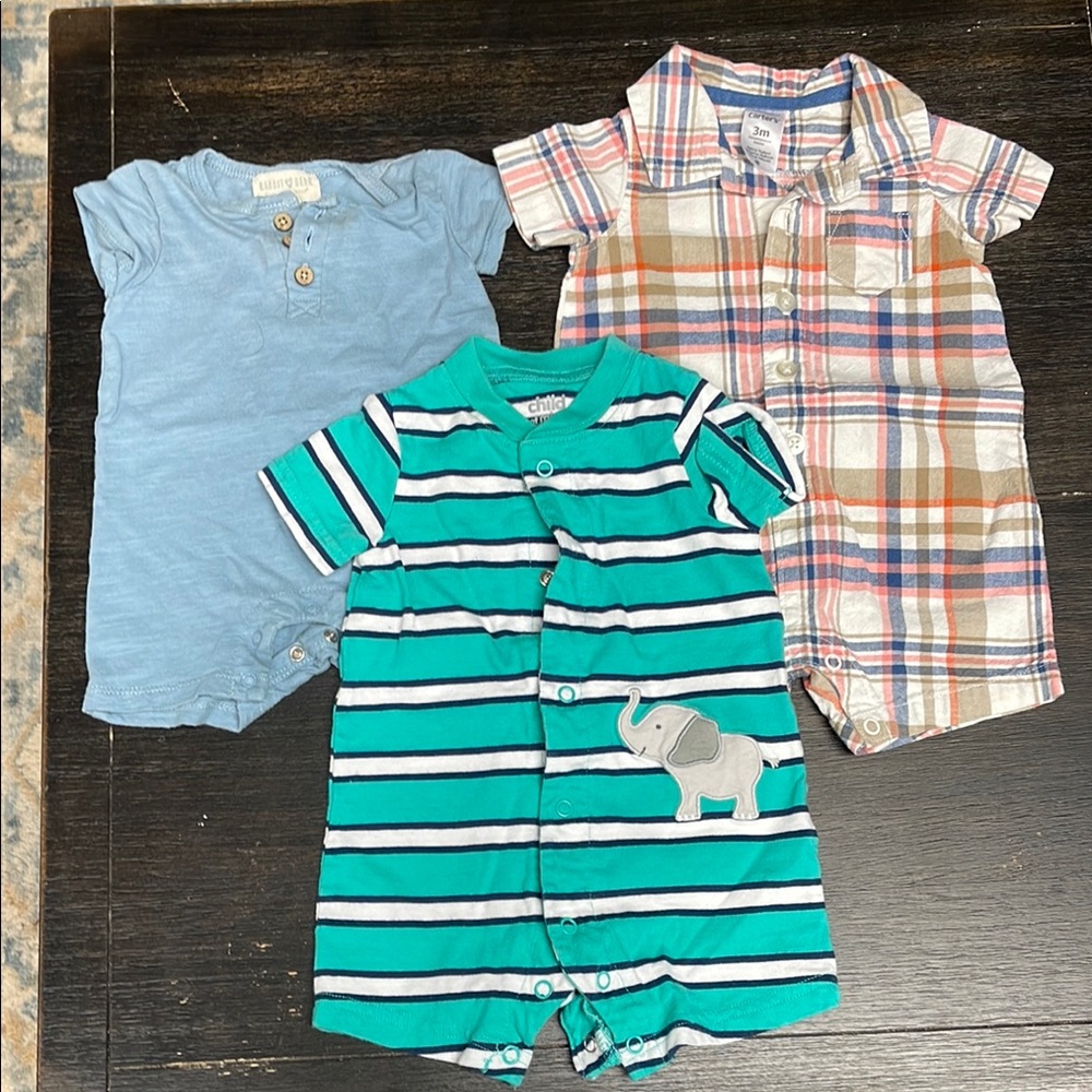 Multiples Plaid and Striped Kids Shirt Set
